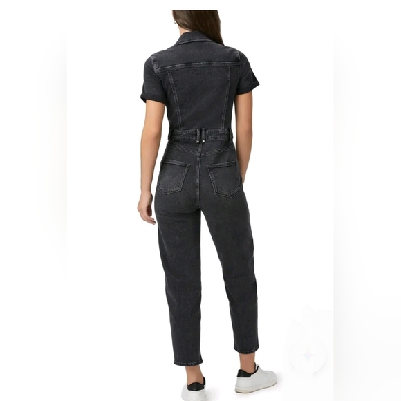 Paige Alexis Short Sleeve Jumpsuit in Dark Asphalt - NWT - Picture 2 of 12